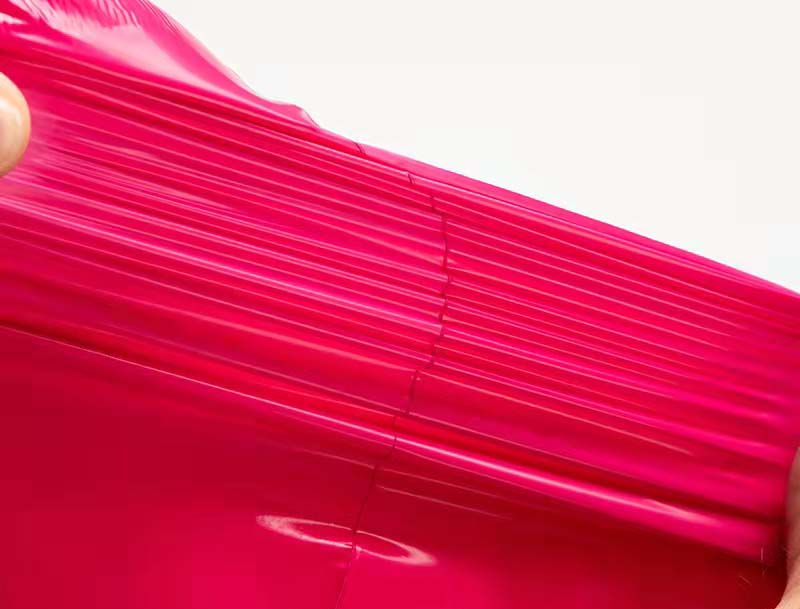 三河玫红色快递袋-05