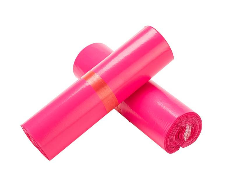 三河玫红色快递袋-02